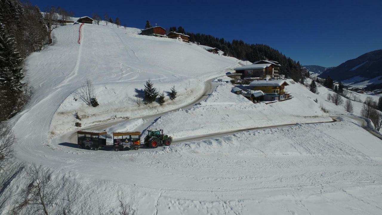 Ski In-Ski Out - Gaestehaeuser Saalbach-Hinterglemm - Wallegghof Christianhof Exteriör bild